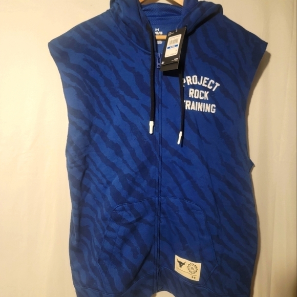 Under Armour Project Rock Rival Training Hoodie Mens Size XL 1377444-471 - Picture 1 of 6